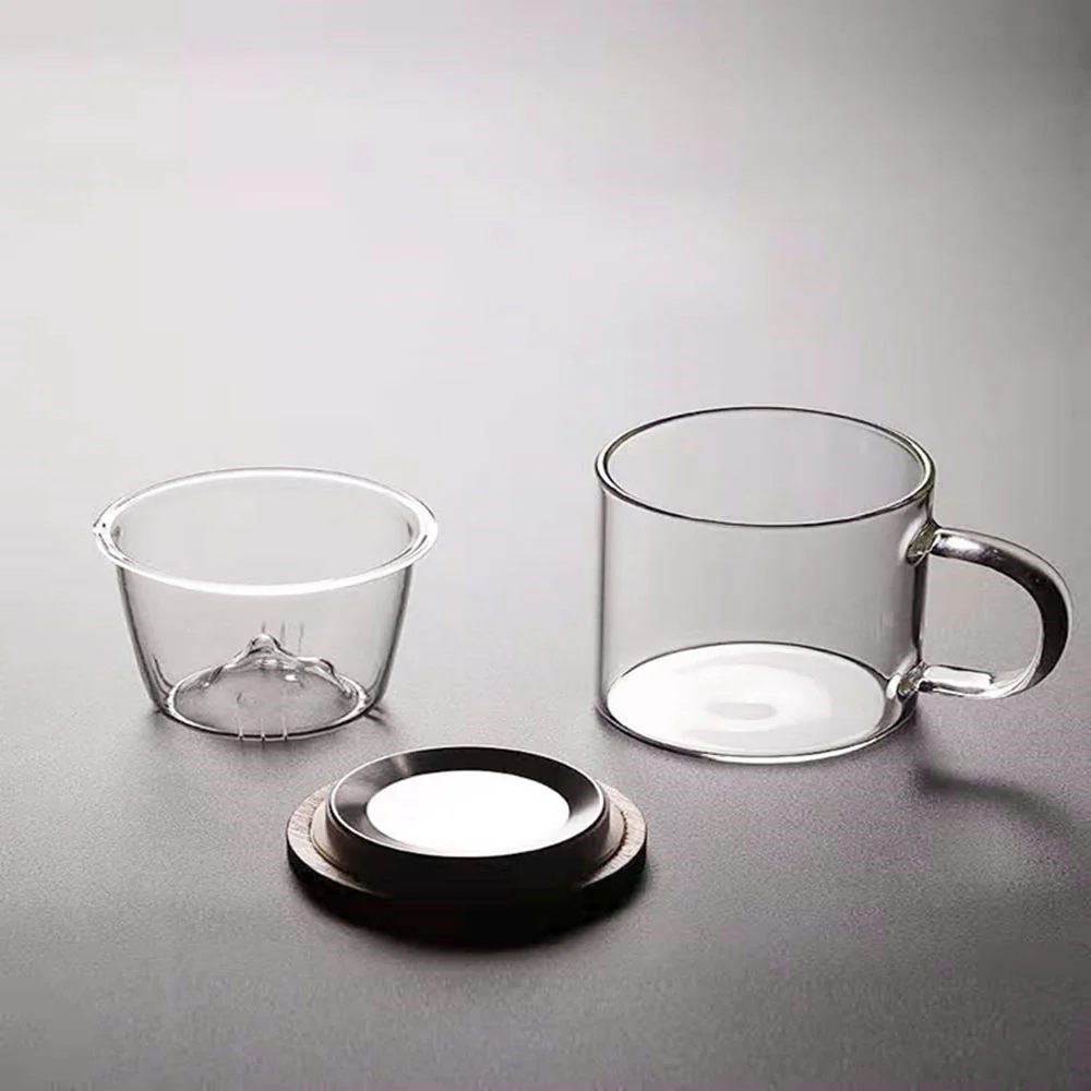Glass Tea Cup With Mountain Infuser - Image 5
