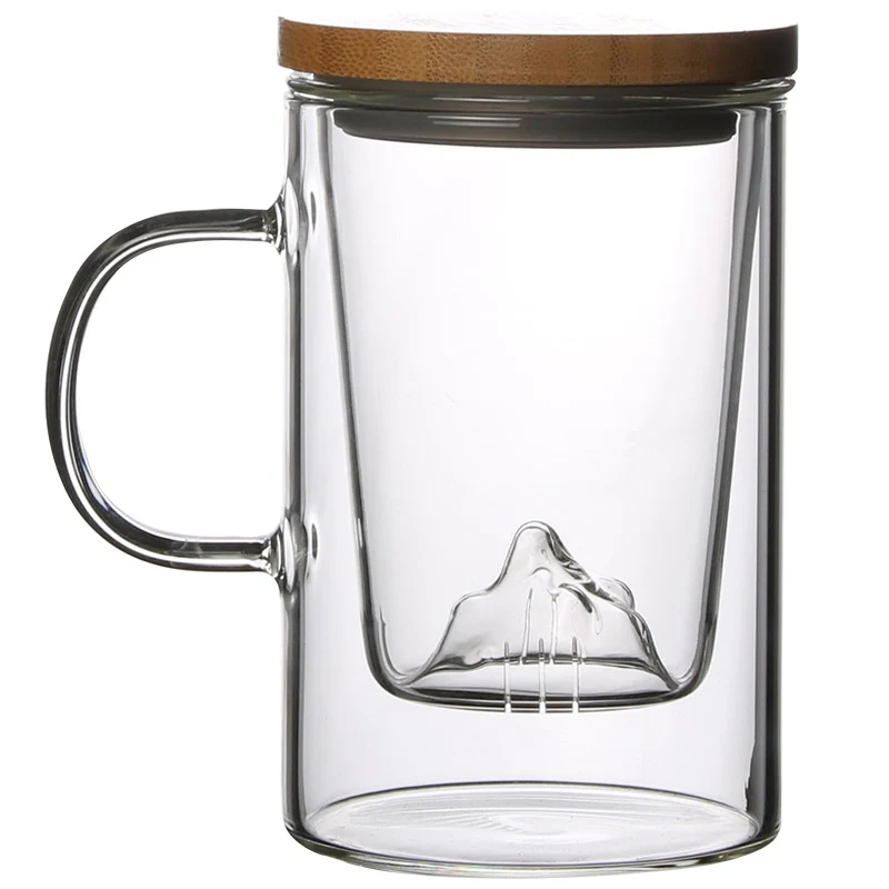 Glass Tea Cup With Mountain Infuser - Image 7