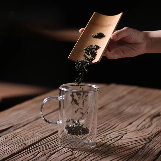 Glass Tea Cup With Mountain Infuser - Image 8