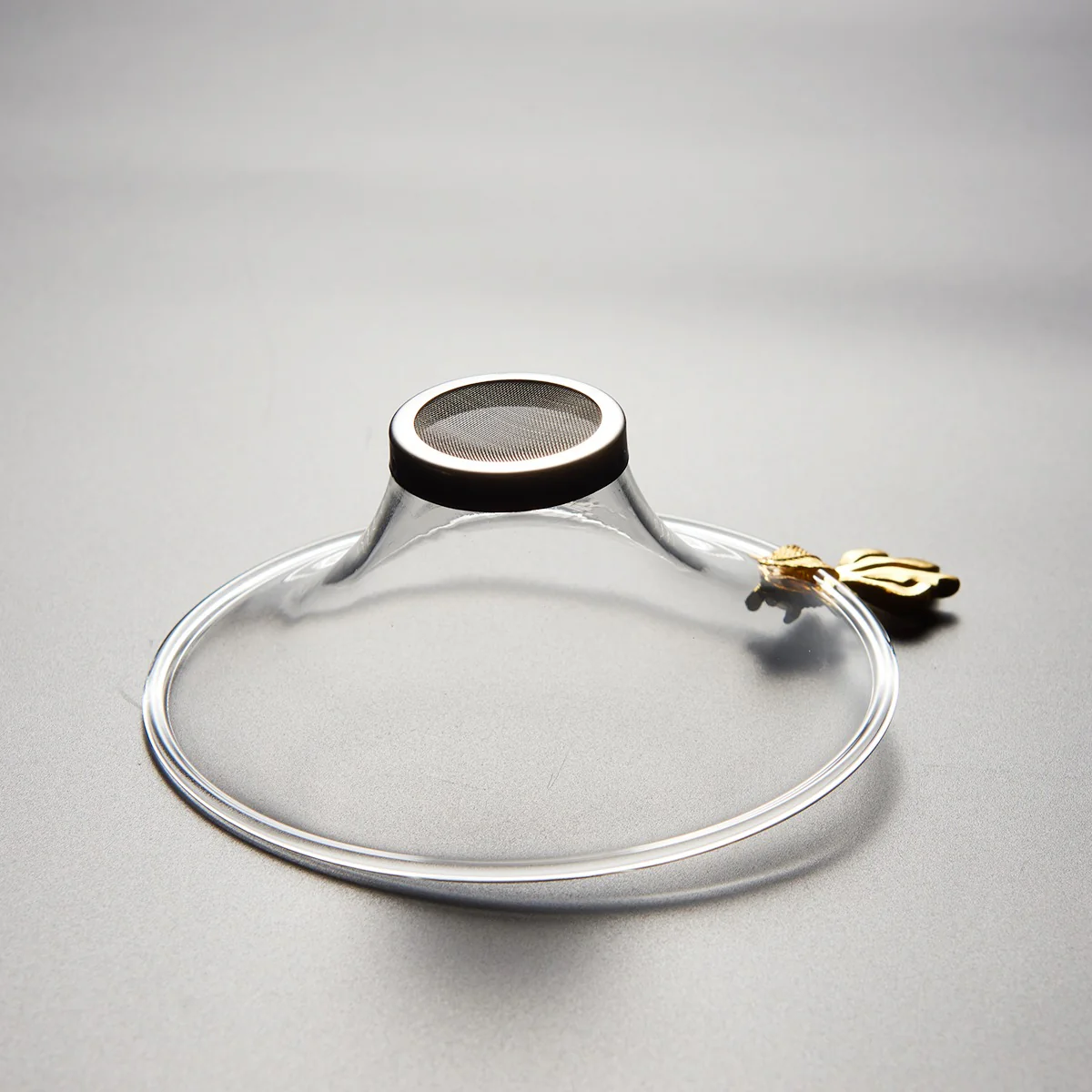 Glass Tea Strainer With Goldfish Handle - Image 7