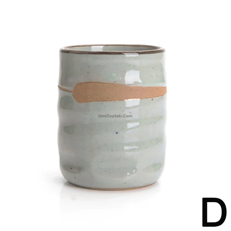 Japanese Karatsu Earthenware Tea Cup - Image 5