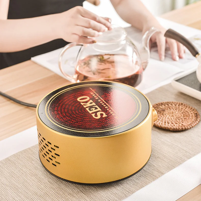 Golden Induction Cooker Teapot Warmer - Image 4