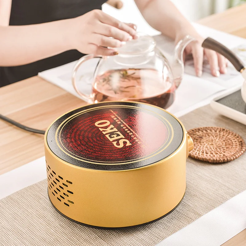 Golden Induction Cooker Teapot Warmer - Image 6