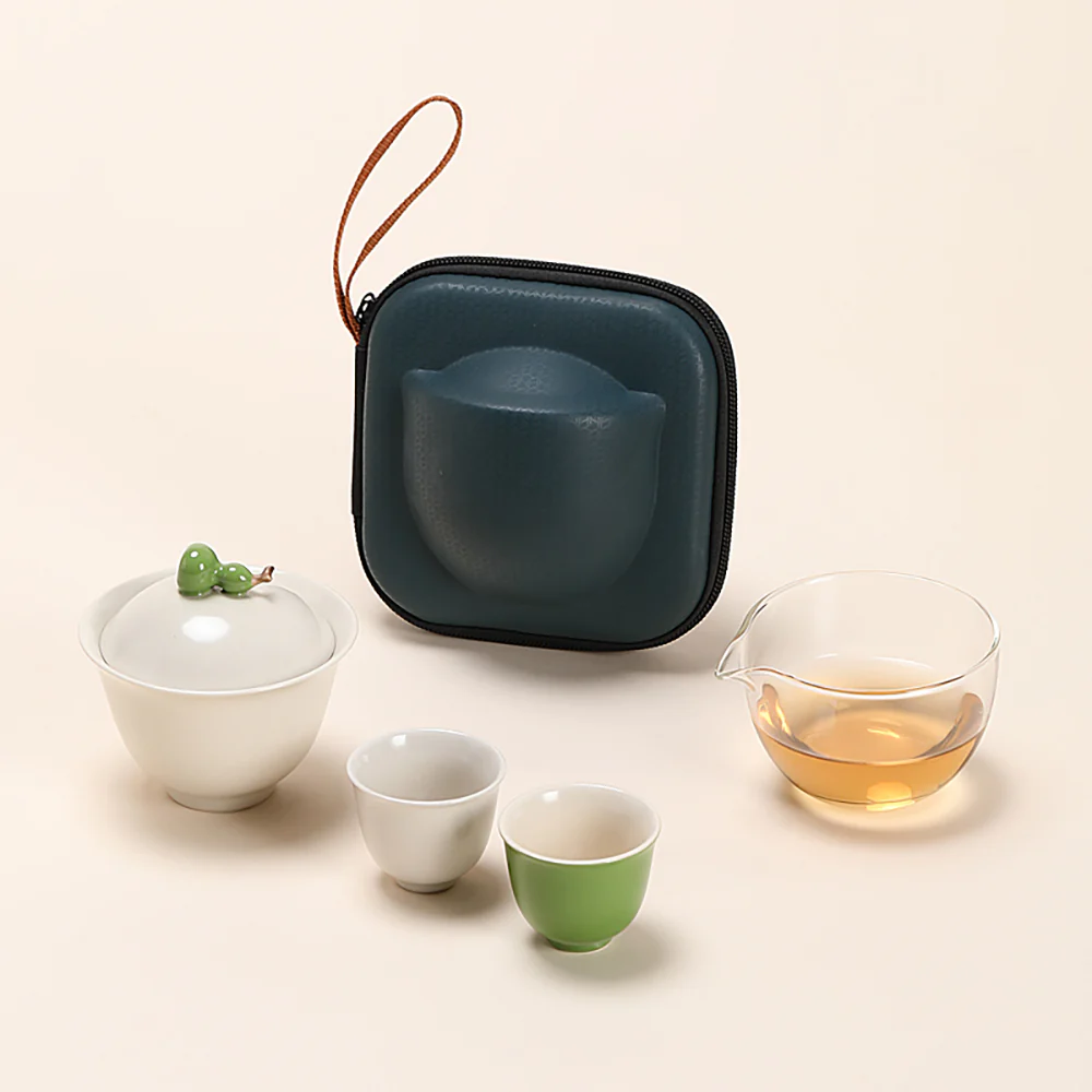 Gourd Gaiwan Travel Tea Set