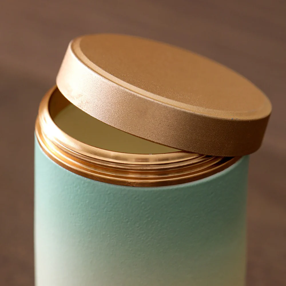 Gradient Ceramic Portable Four Tea Caddies Set - Image 4