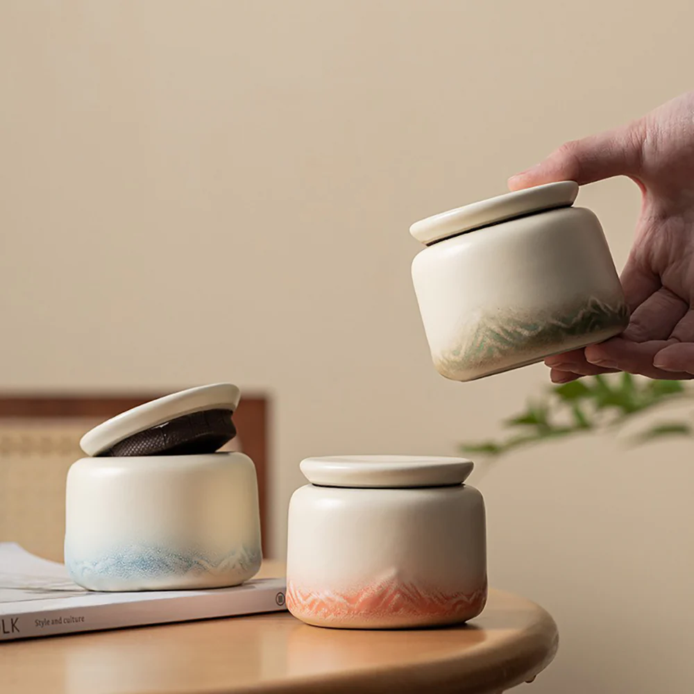 Gradient Mountain Three Tea Caddies Set - Image 2