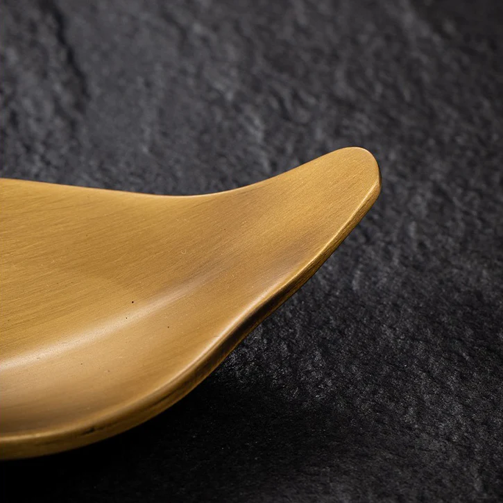 Handmade Brass Tea Holder With Lotus Spoon - Image 11