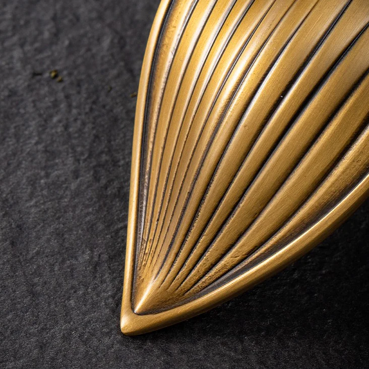 Handmade Brass Tea Holder With Lotus Spoon - Image 13