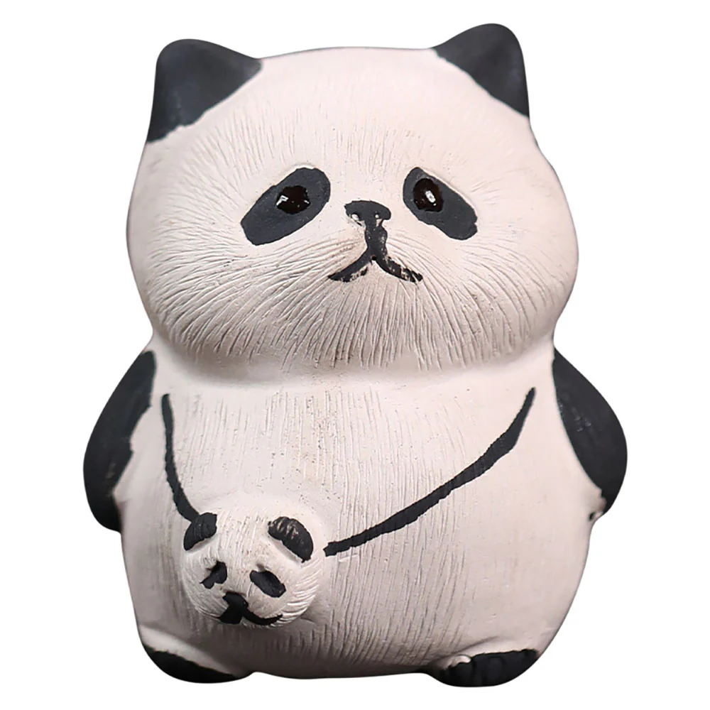 Handmade Clay Panda Tea Pet