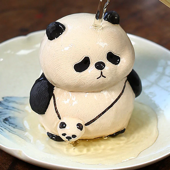 Handmade Clay Panda Tea Pet - Image 7