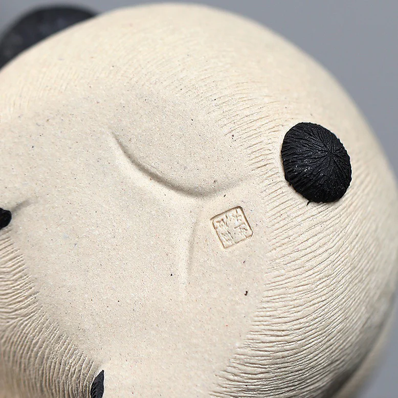 Handmade Clay Panda Tea Pet - Image 9
