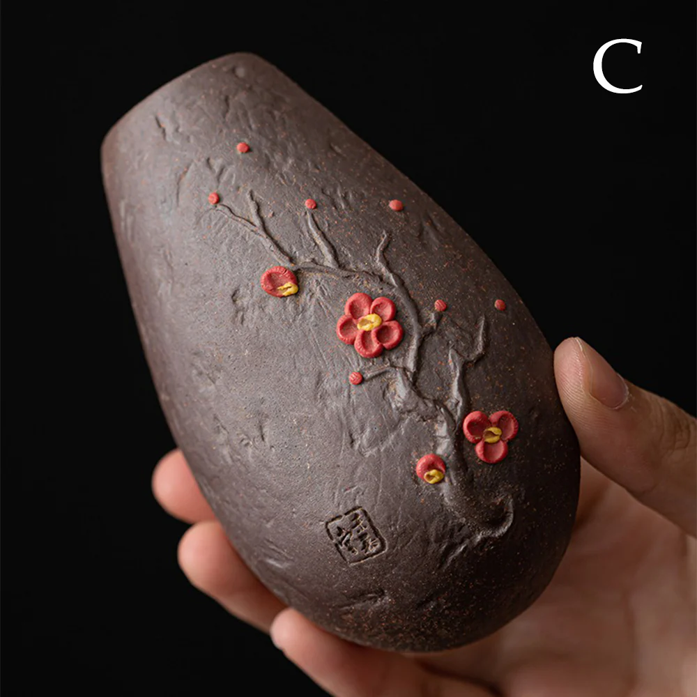 Handmade Coarse Pottery Cha He Tea Holder - Image 4