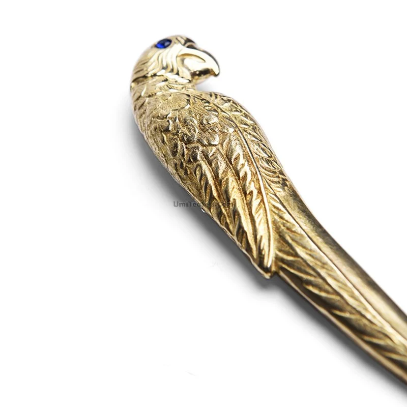 Handmade Parrot Copper Tea Needle - Image 4
