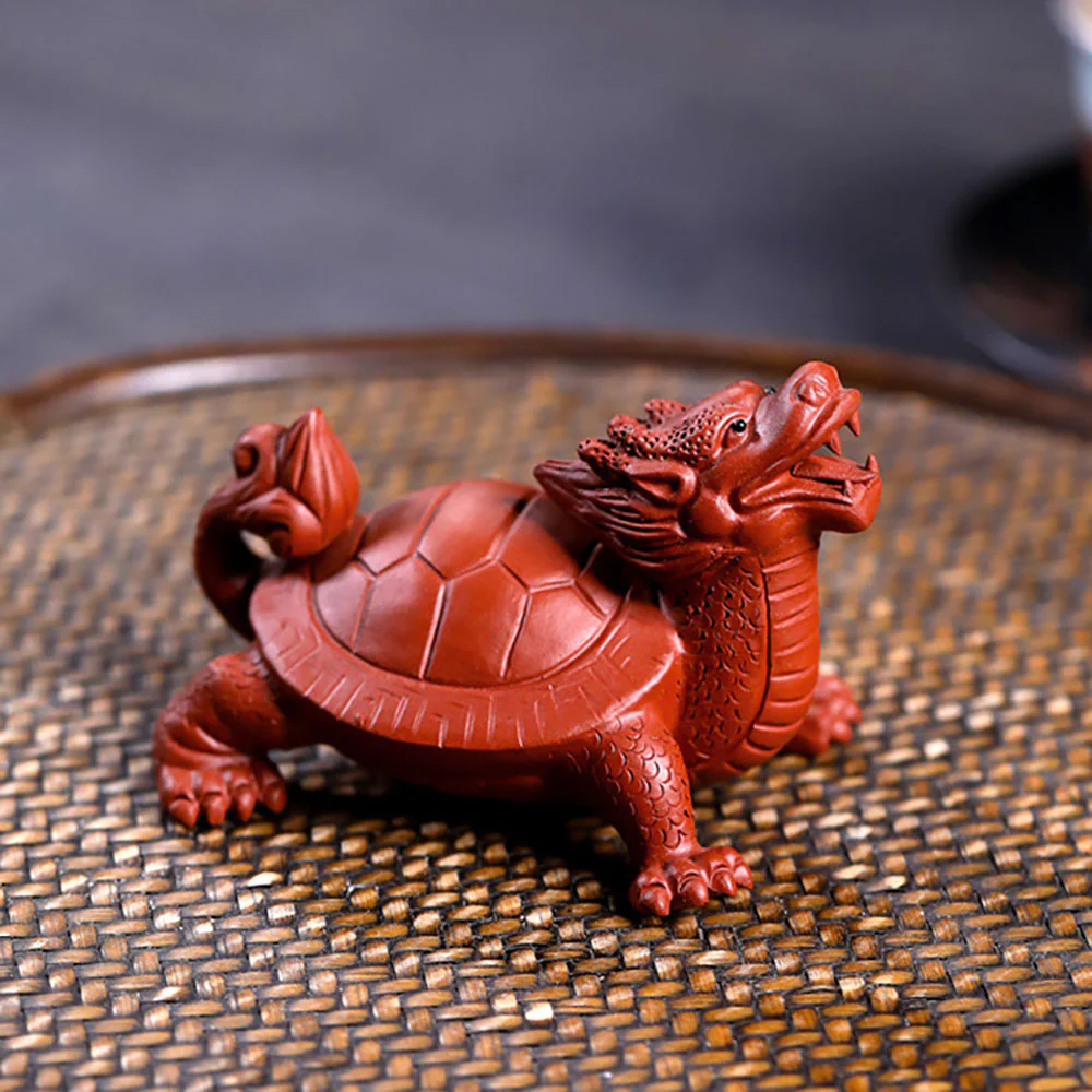Handmade Yixing Clay Dragon Turtle Tea Pet - Image 3