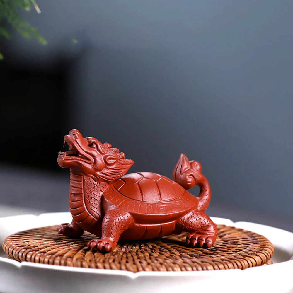 Handmade Yixing Clay Dragon Turtle Tea Pet - Image 4