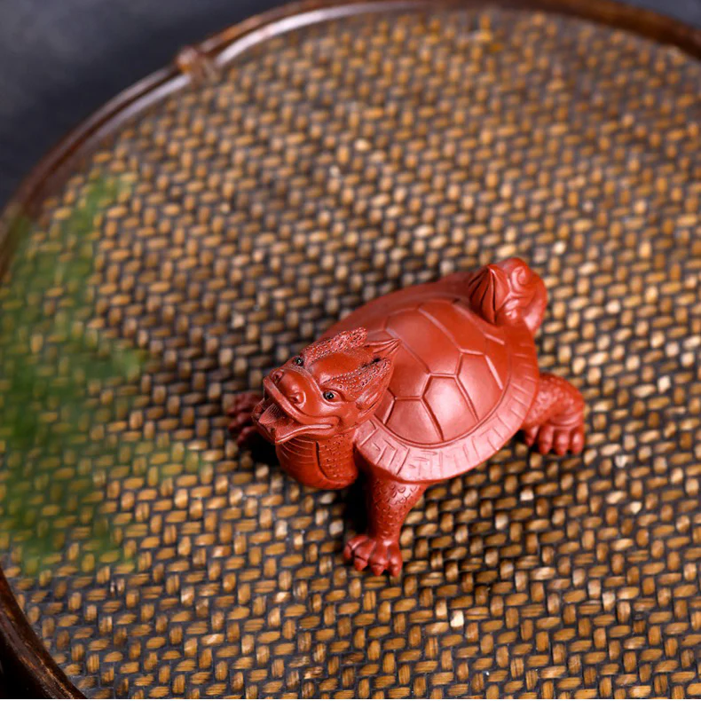 Handmade Yixing Clay Dragon Turtle Tea Pet - Image 5