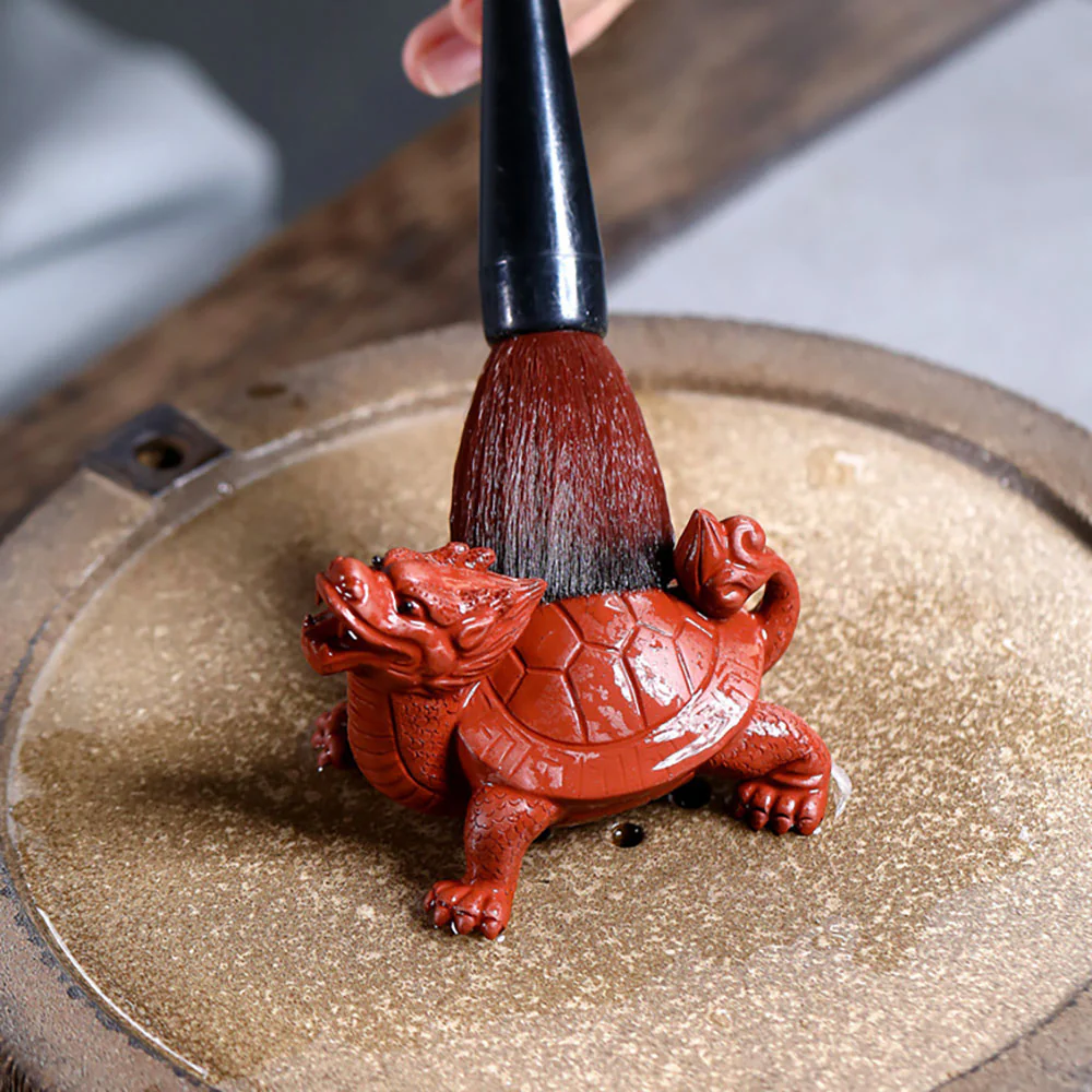 Handmade Yixing Clay Dragon Turtle Tea Pet - Image 7
