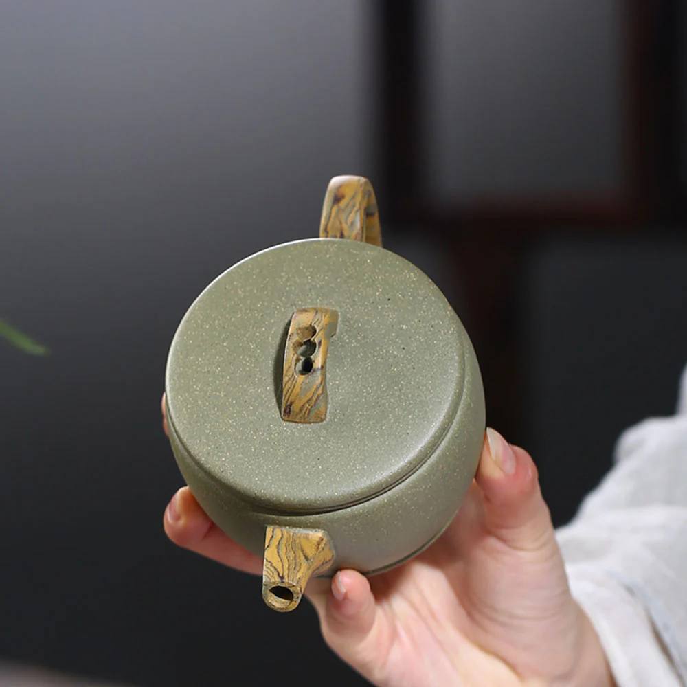 Handmade Yixing Green Clay Tea Set - Image 4