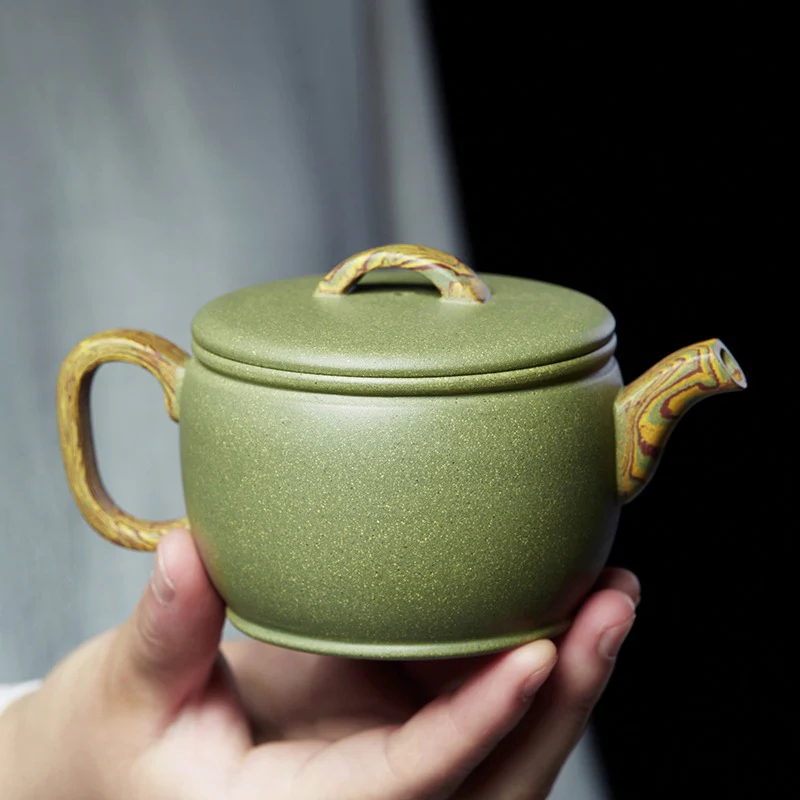 Handmade Yixing Green Clay Tea Set - Image 5