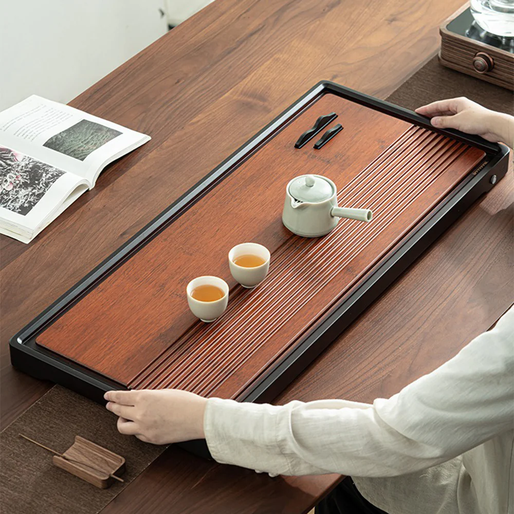 Heavy Bamboo Mountains Tea Tray - Image 2