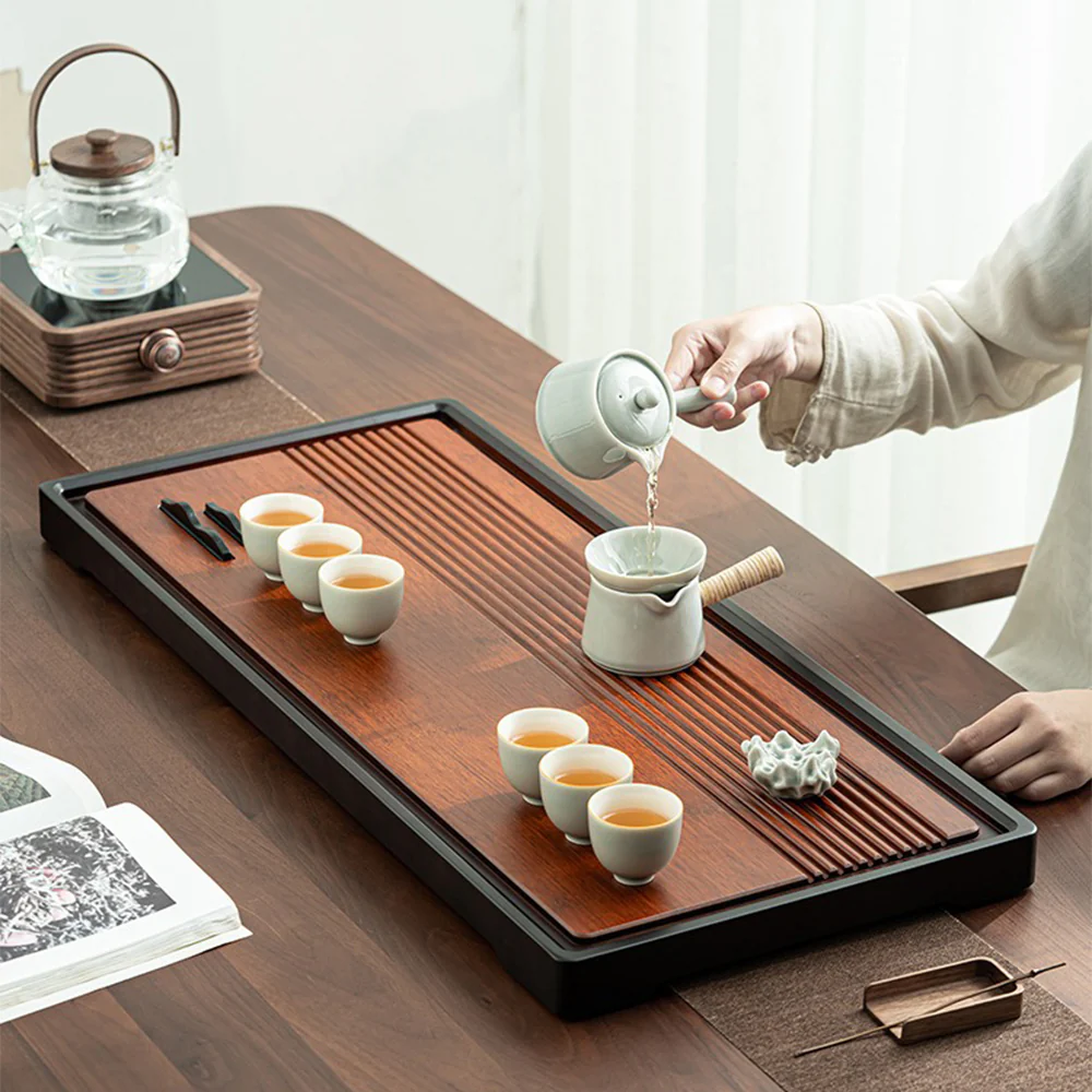 Heavy Bamboo Mountains Tea Tray - Image 3