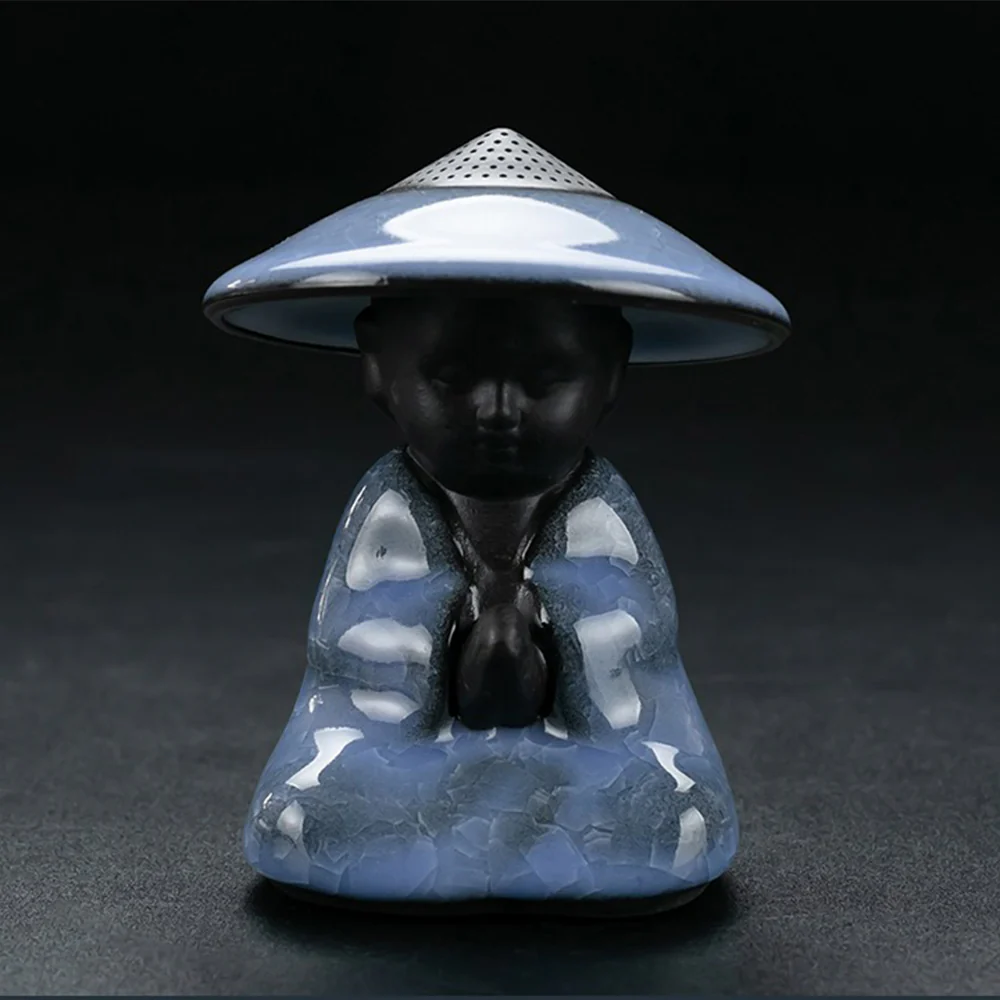 Ice Crack Blue Ceramic Tea Set - Image 5