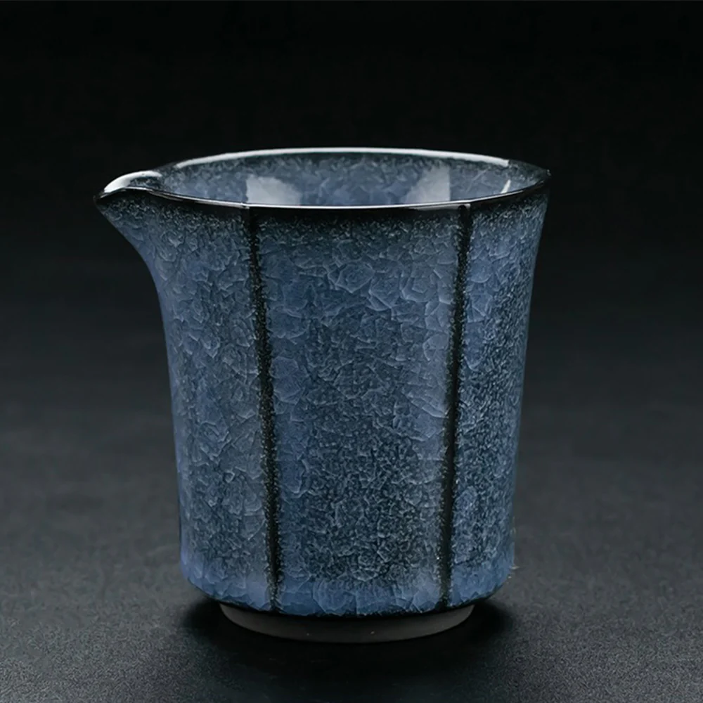 Ice Crack Blue Ceramic Tea Set - Image 6