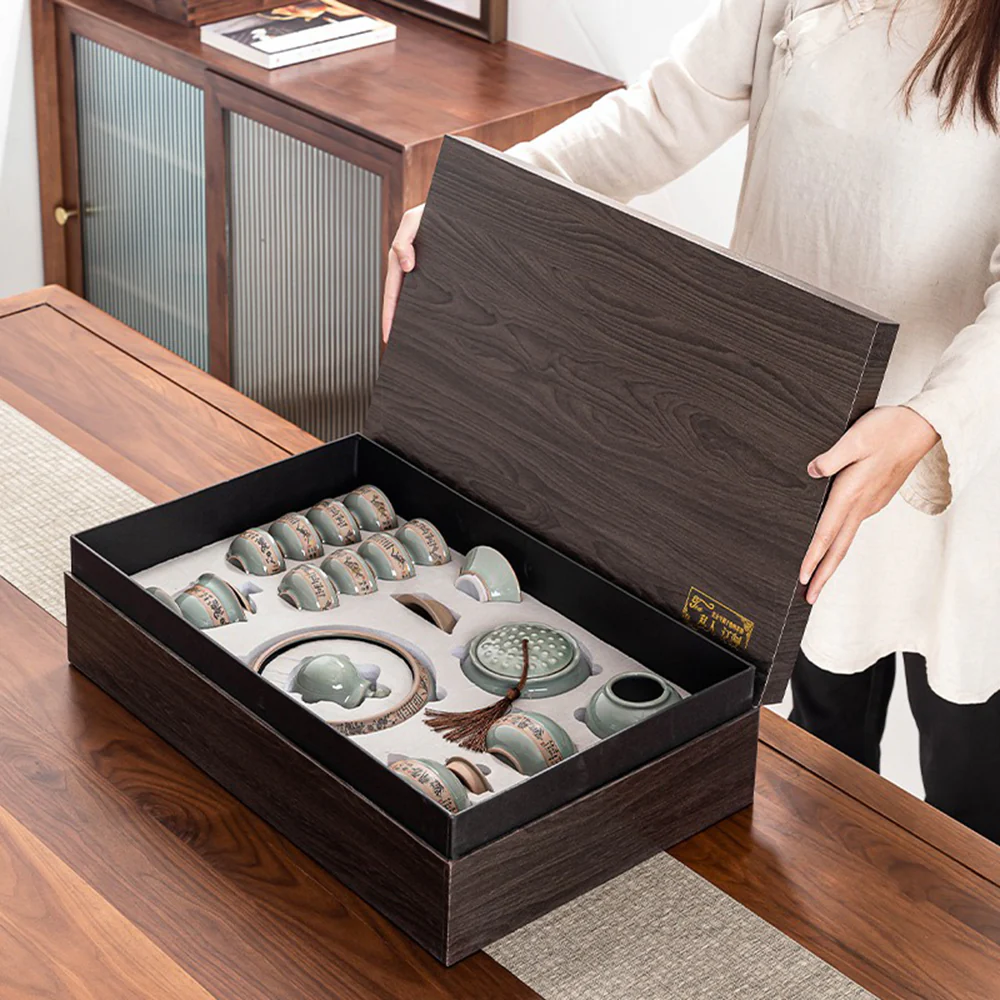 Ice Crack Geyao Tea Set With Gift Box - Image 6