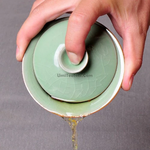 Ice Crack Longquan Celadon Gaiwan - Image 12