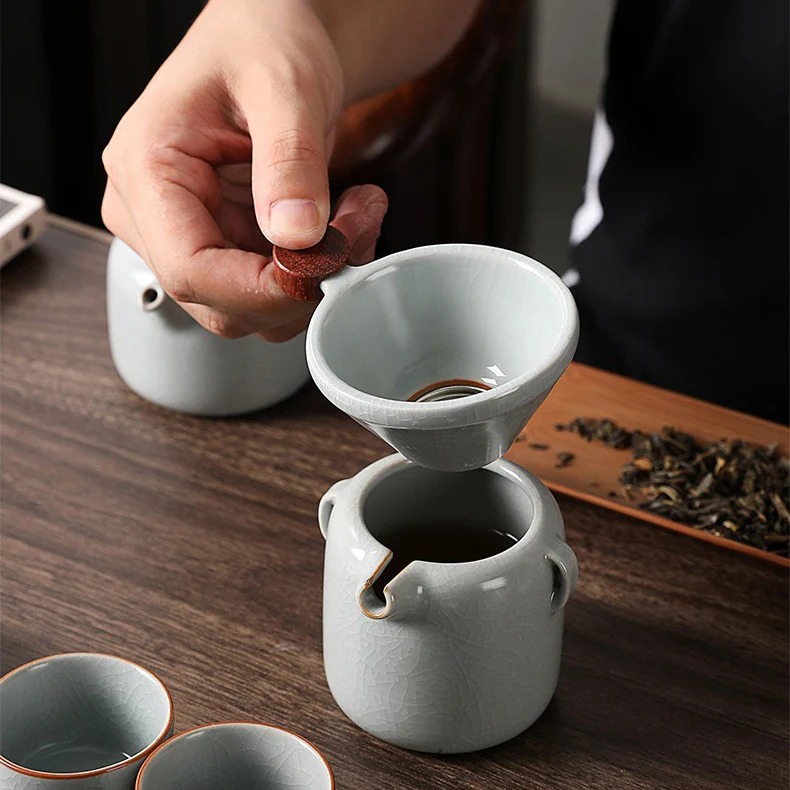 Ice Crack Ruyao Chinese Tea Set - Image 3
