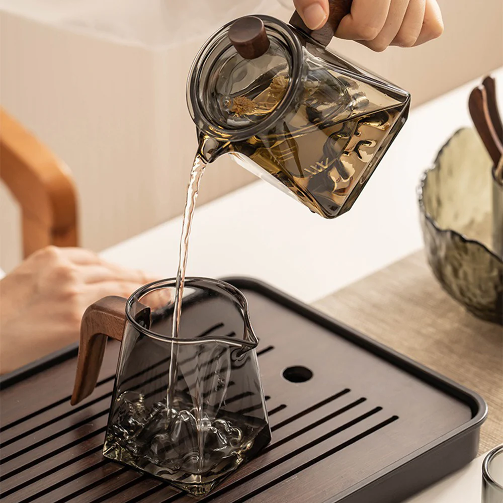 Ink Color Mountain Glass Tea Set - Image 3