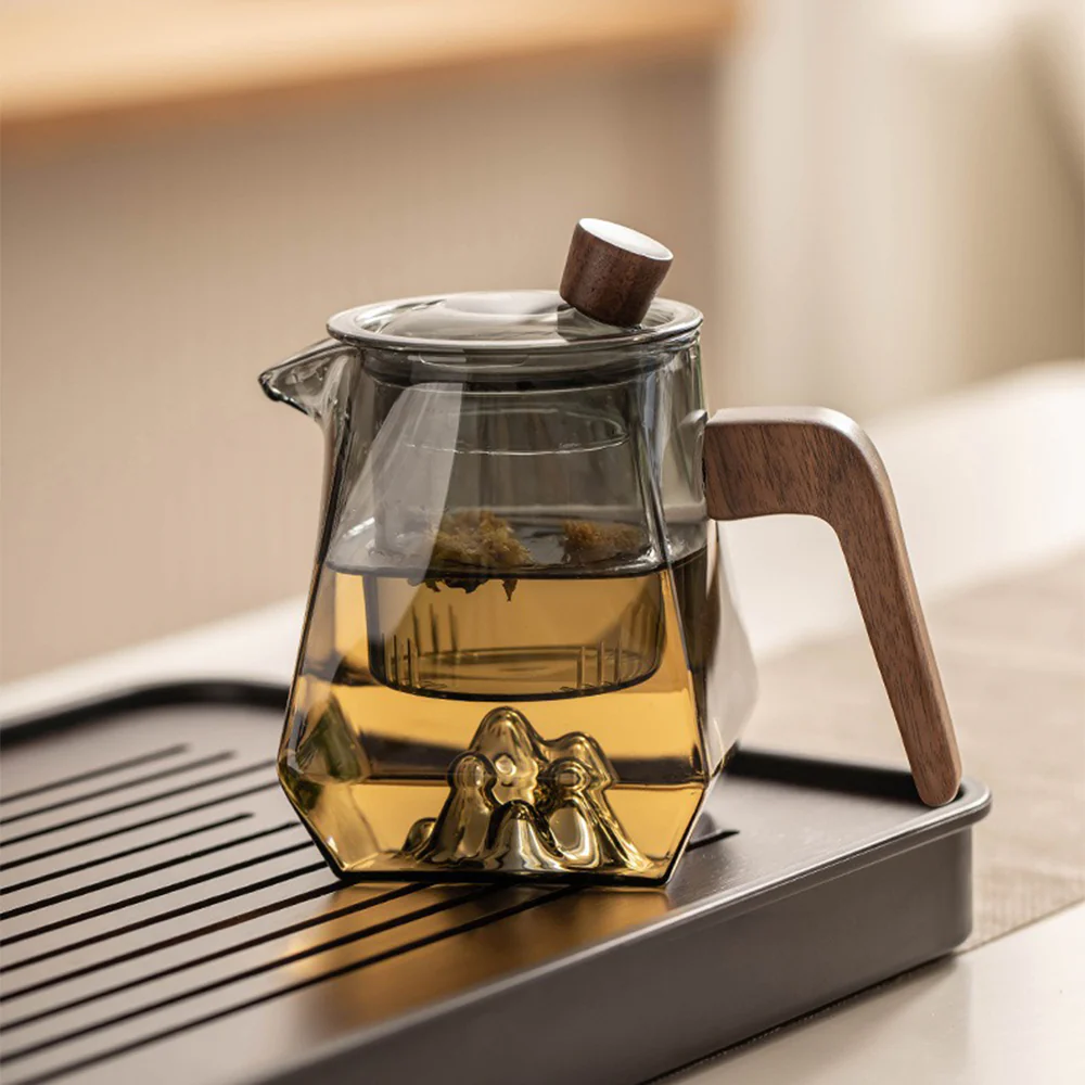 Ink Color Mountain Glass Tea Set - Image 6