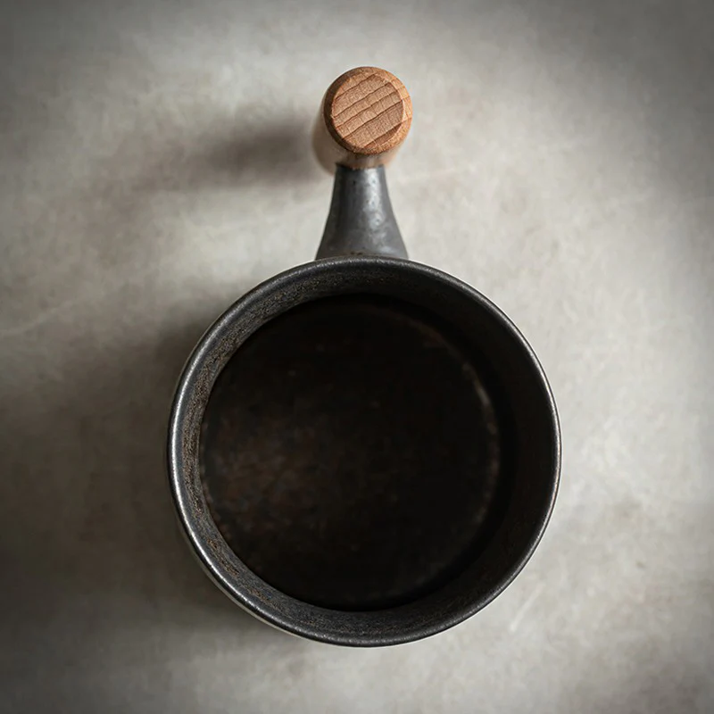 Iron Style Japanese Tea Cup With Handle - Image 4