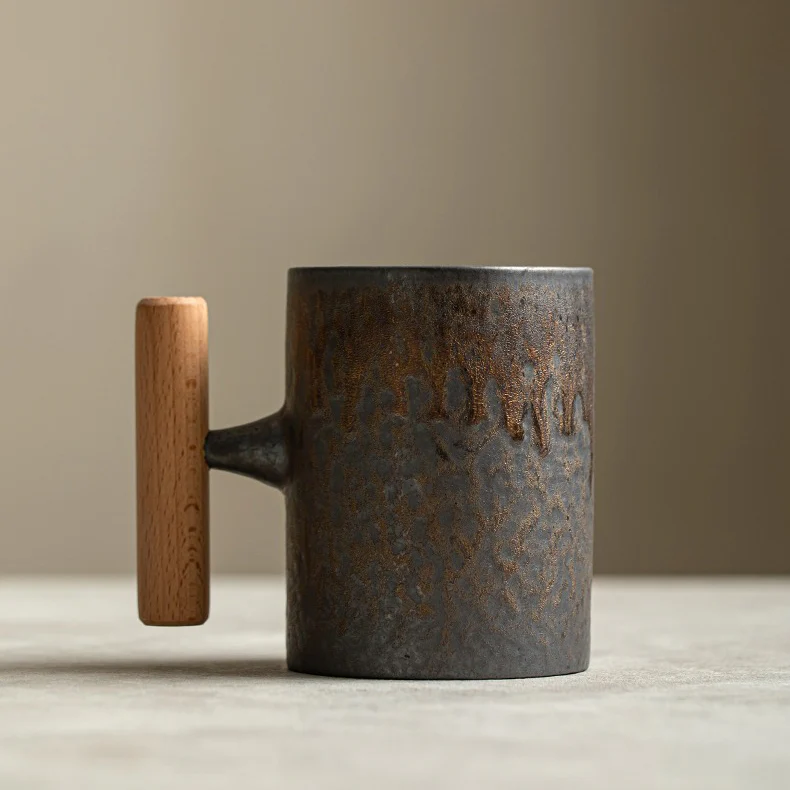 Iron Style Japanese Tea Cup With Handle - Image 7
