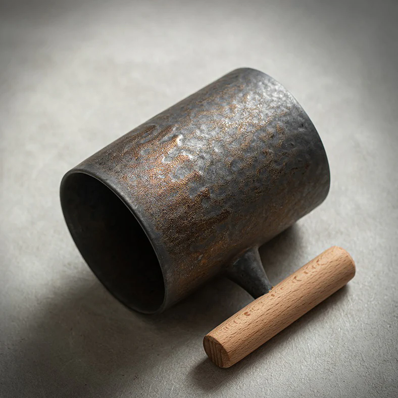 Iron Style Japanese Tea Cup With Handle - Image 8
