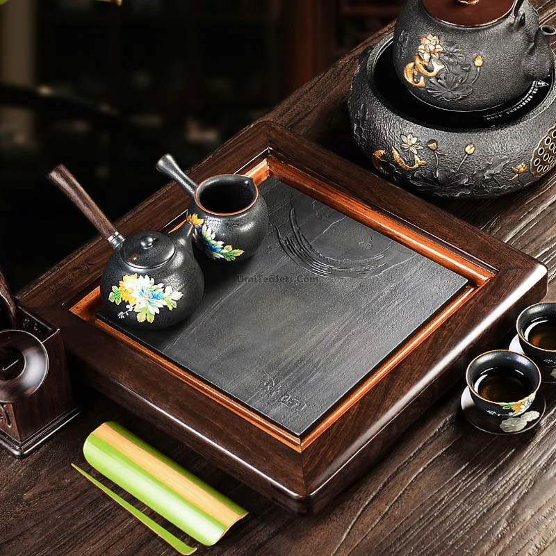 Iron Style Tea Set With Ebony Tea Tray - Image 8