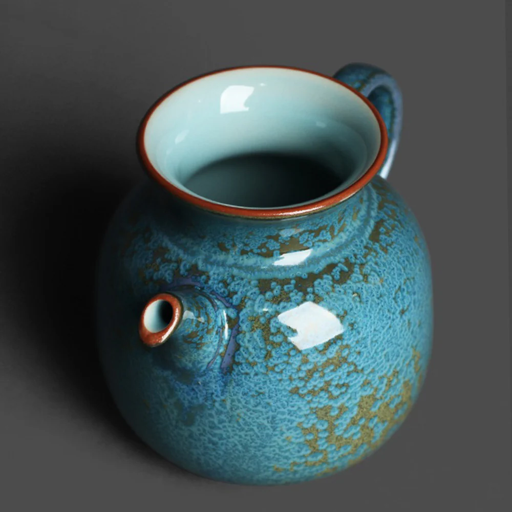 Jade Blue Jun Kiln Tianmu Fair Cup - Image 3