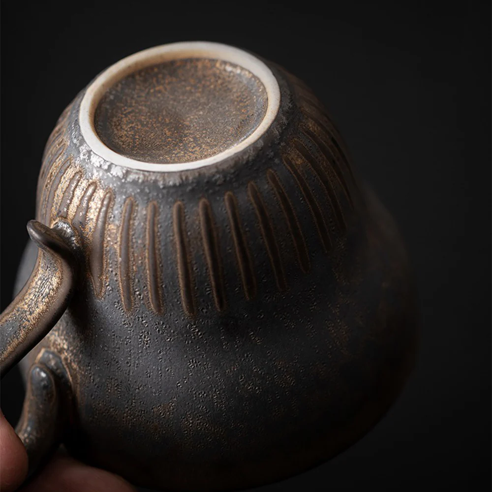 Japanese Bizen-yaki Tea Cup With Saucer - Image 4