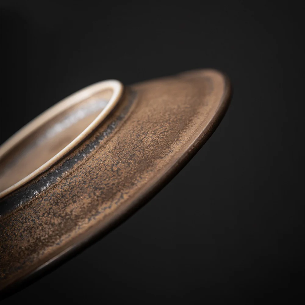 Japanese Bizen-yaki Tea Cup With Saucer - Image 6