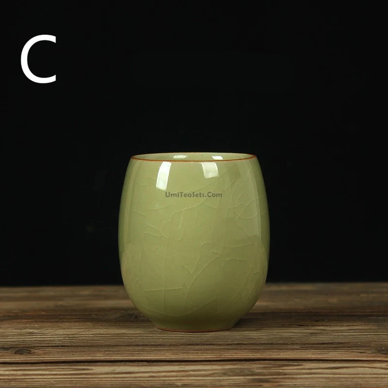 Japanese Celadon Tea Cup (Set of 2) - Image 4