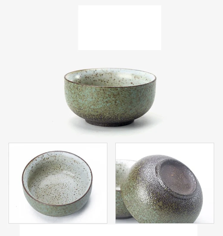 Japanese Coarse Pottery Wabi-sabi Tea Set - Image 4