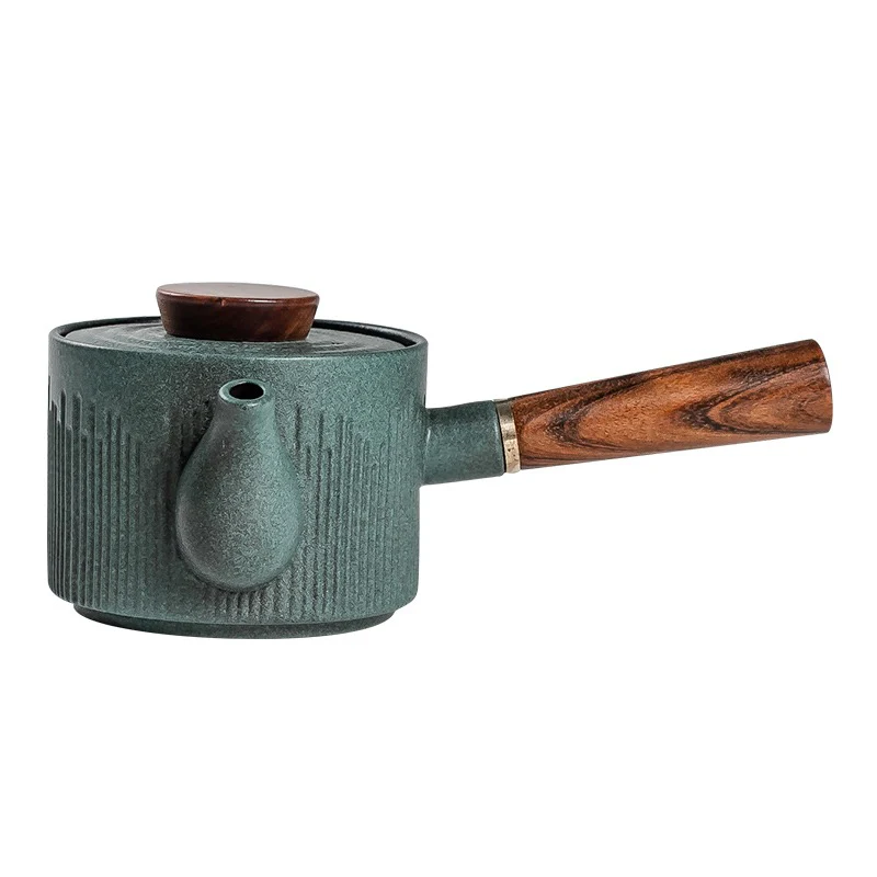 Japanese Cyan Stone Glazed Tea Set - Image 4