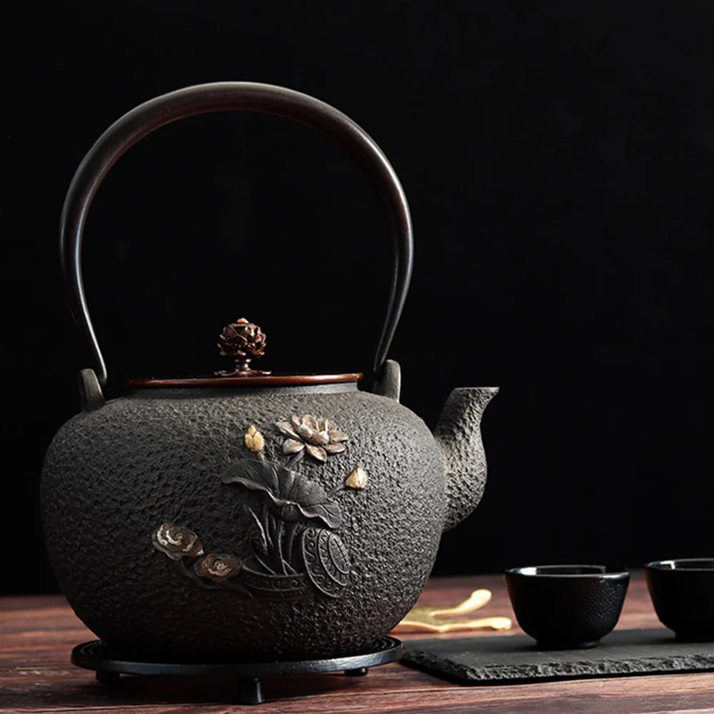 Japanese Dragonfly Cast Iron Teapot - Image 3