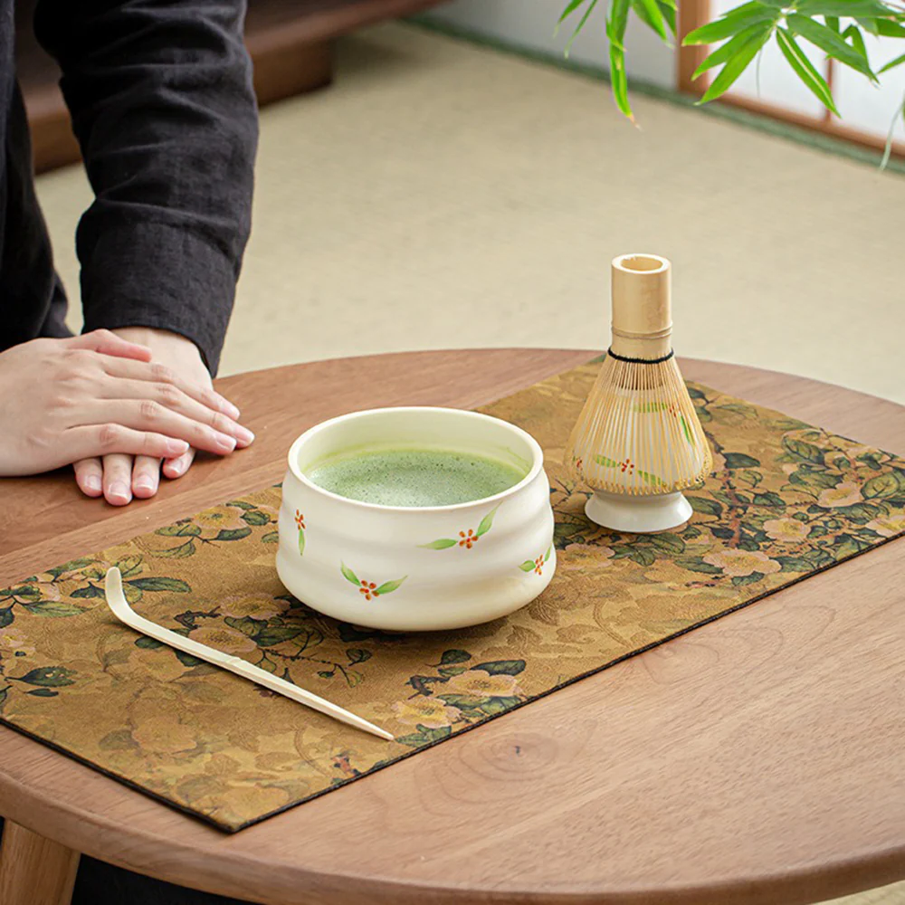 Japanese Floral Matcha Green Tea Set - Image 4