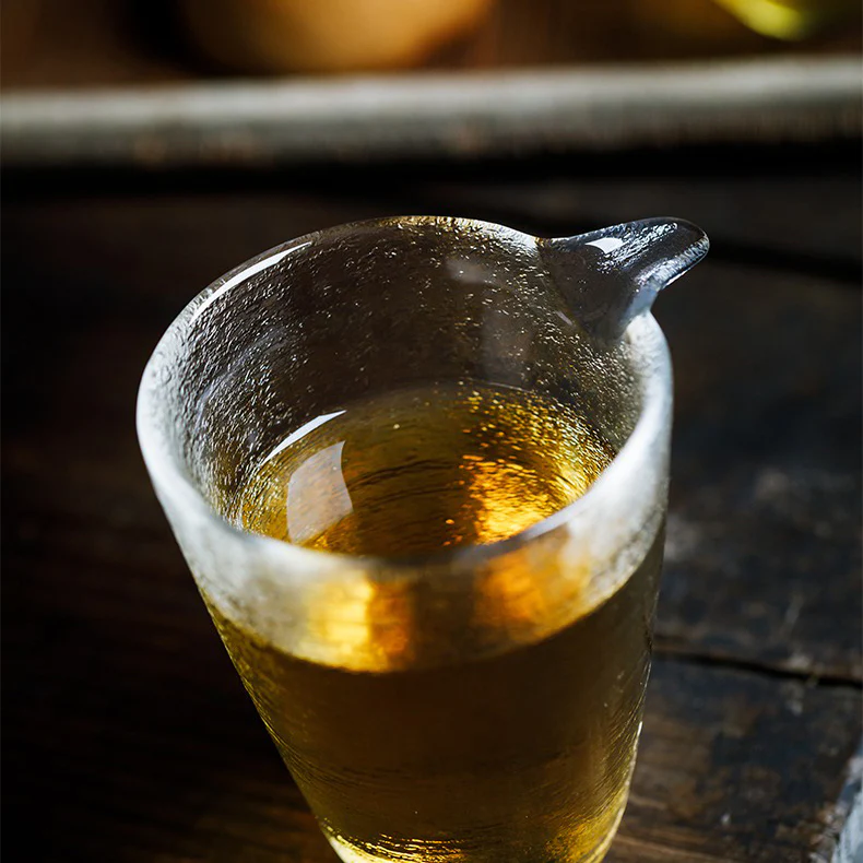Japanese Glass Fair Cup With Golden Rim - Image 5