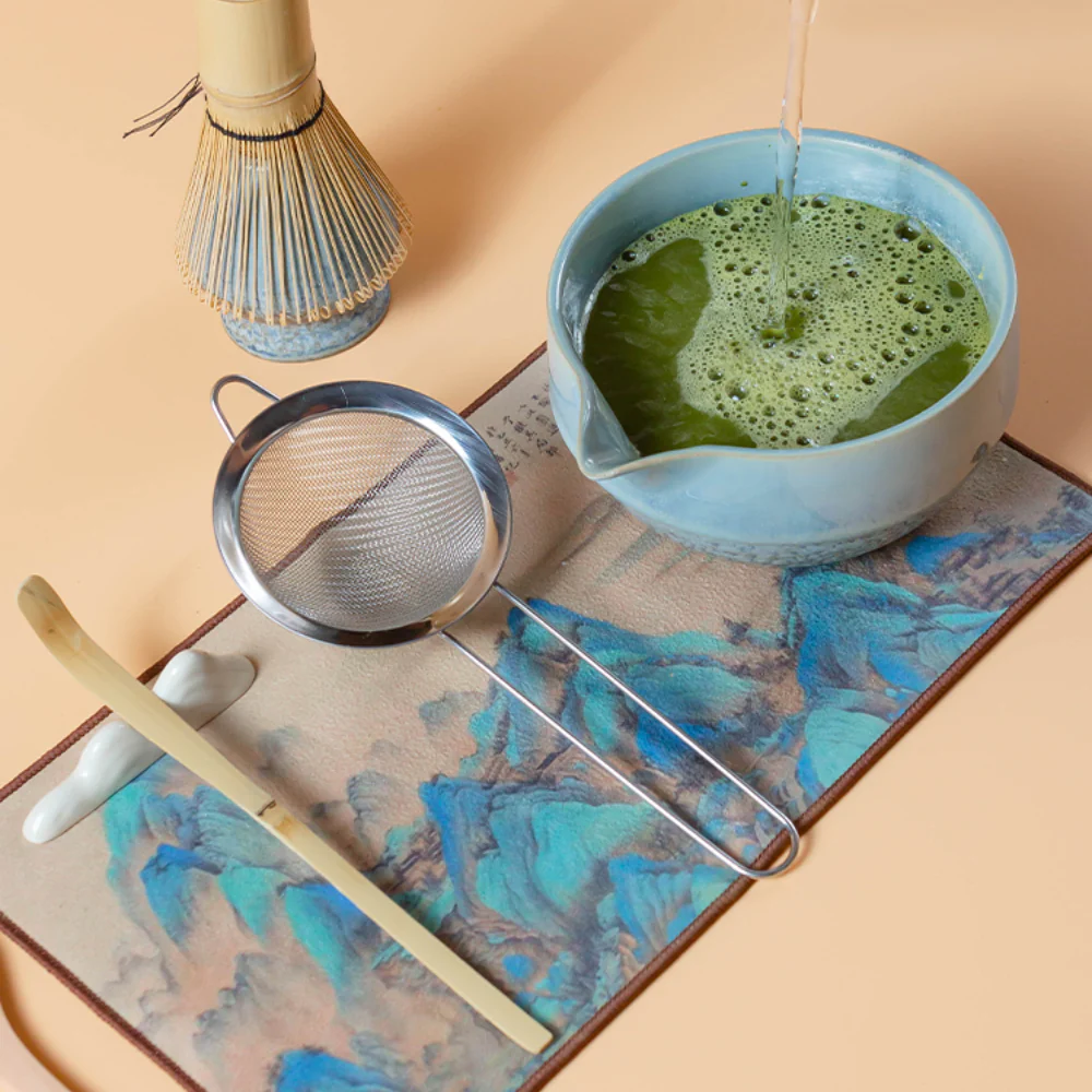 Japanese Blue Matcha Green Tea Set - Image 4