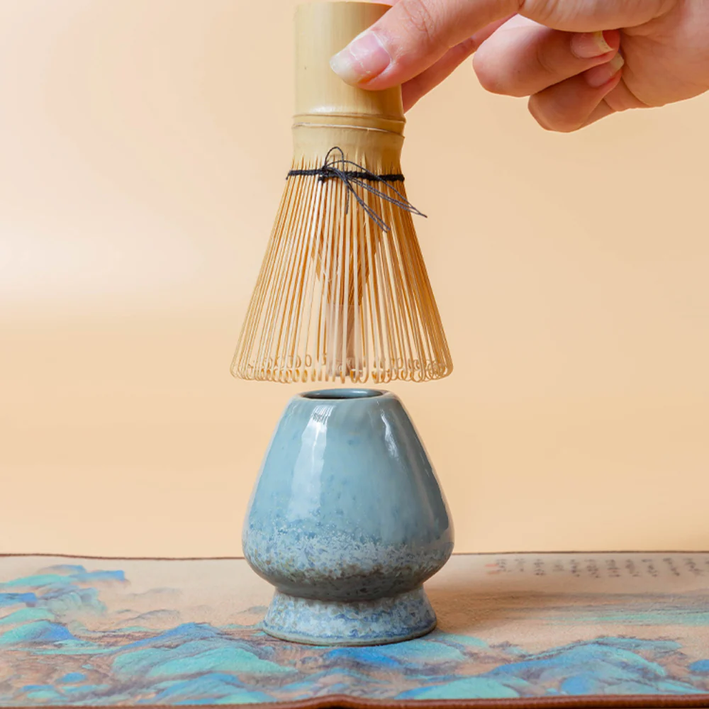Japanese Blue Matcha Green Tea Set - Image 5