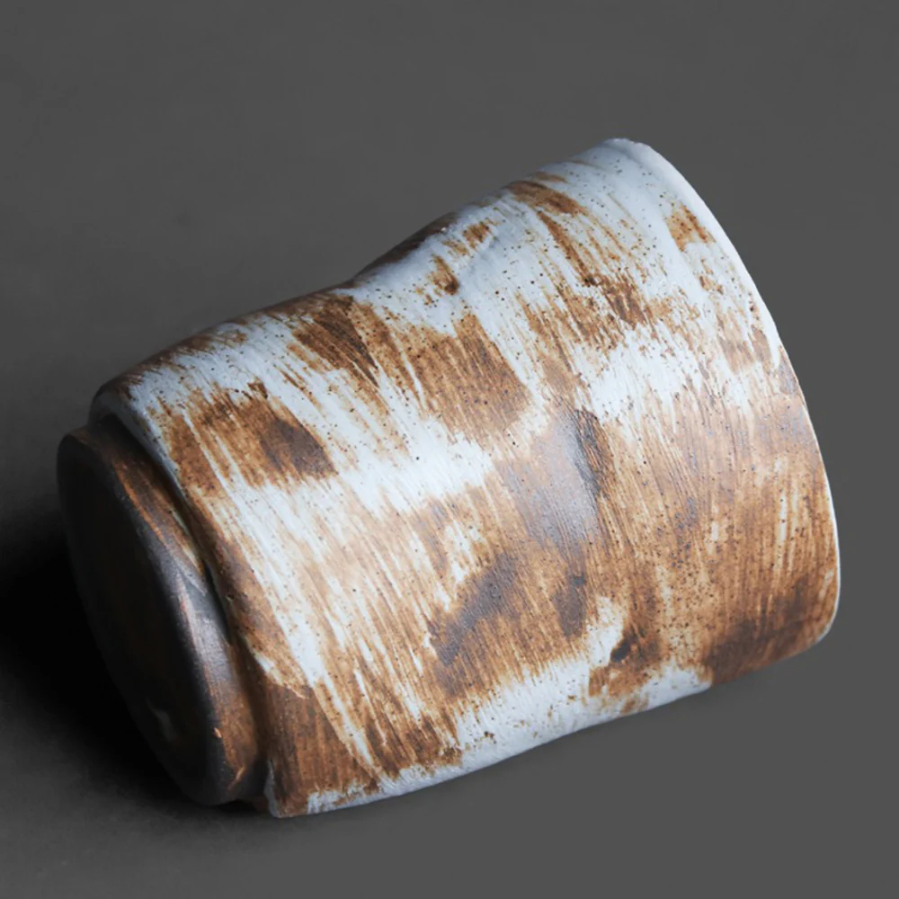 Japanese Kiln Coarse Pottery Wabi-sabi Mug - Image 3