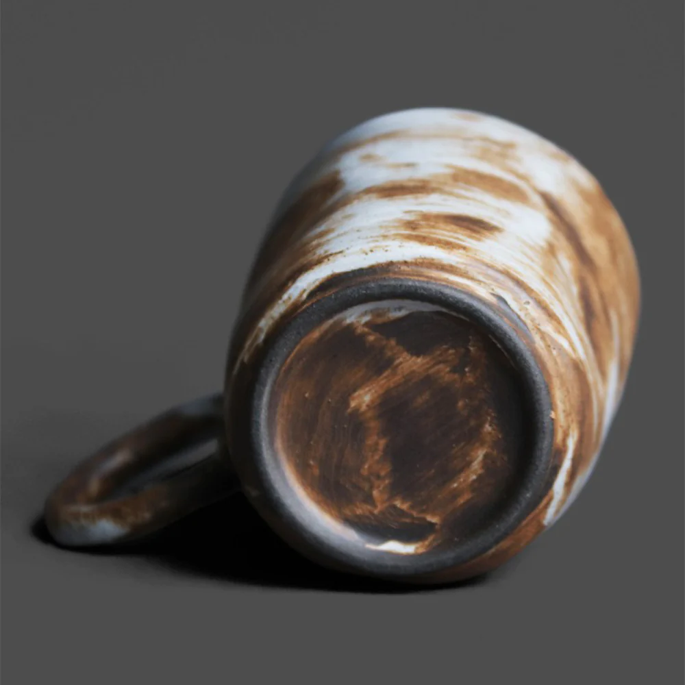 Japanese Kiln Coarse Pottery Wabi-sabi Mug - Image 4