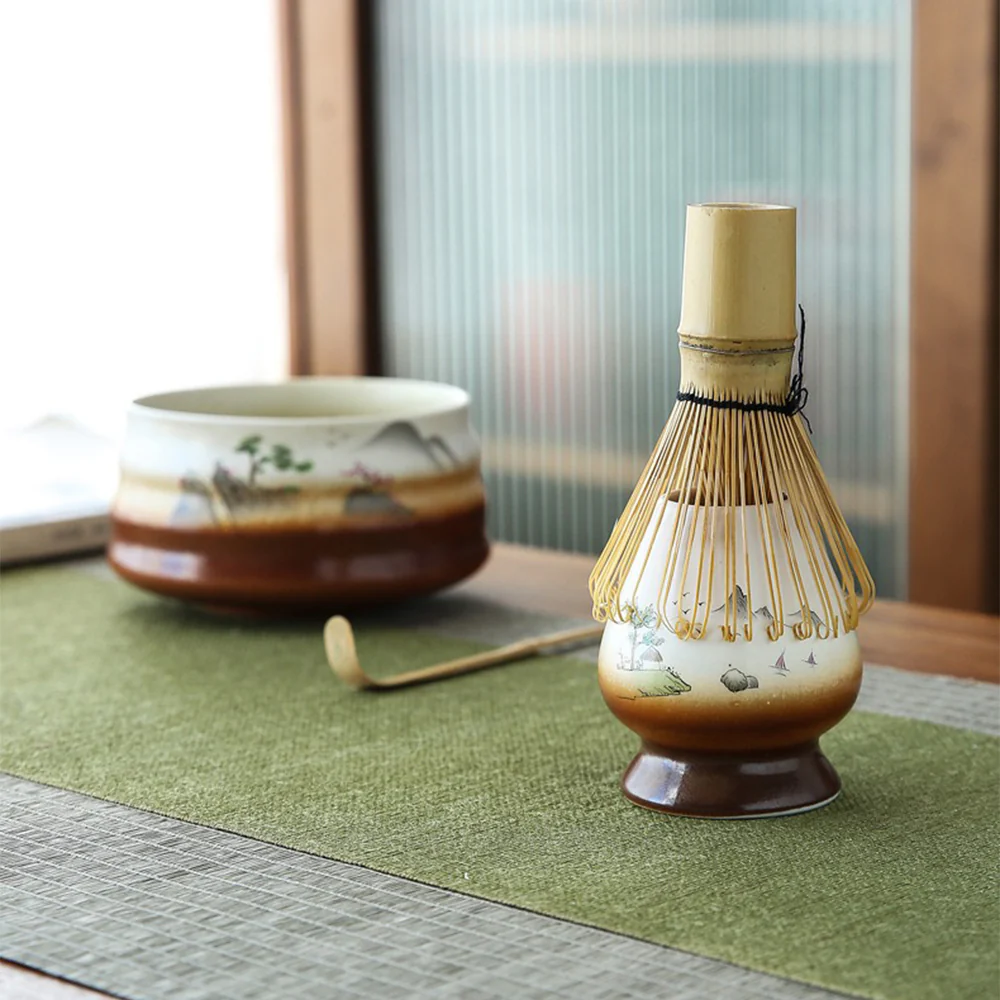Japanese Kiln Landscape Matcha Tea Set - Image 5